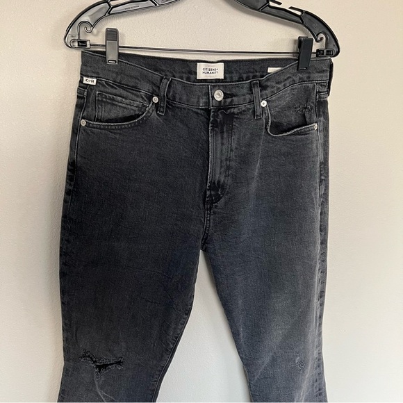 Citizens of Humanity Lilah High Rise Bootcut Long Jeans Anthem Black Denim 29 - Picture 5 of 16